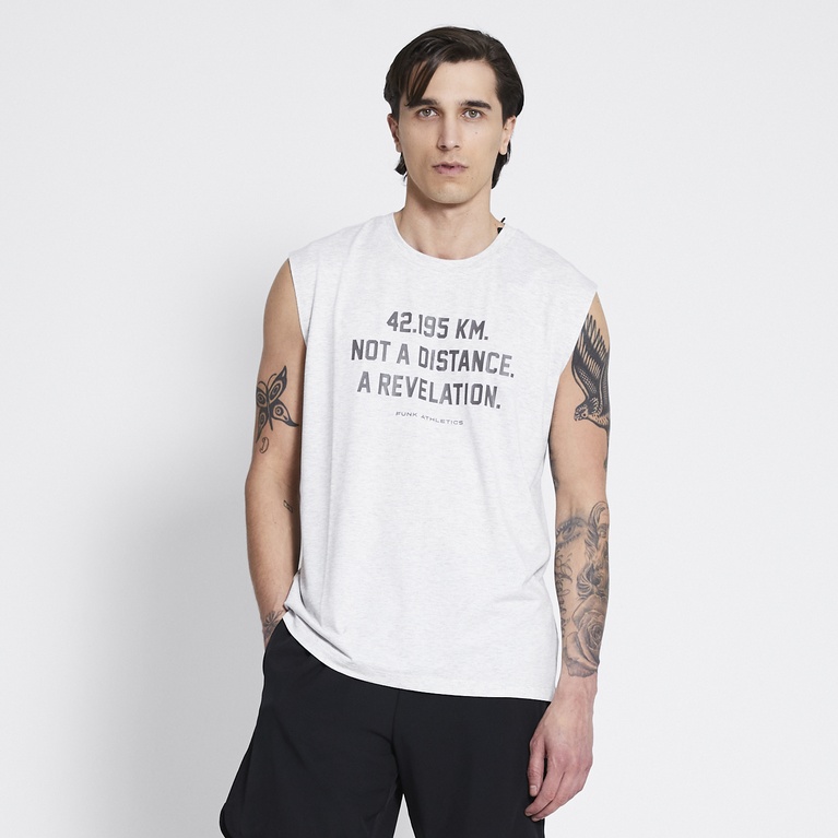 Training tank top "Goal Box" Grey Melange
