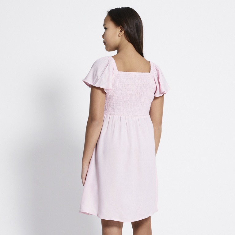 Smock frill dress "Anne" Soft Pink