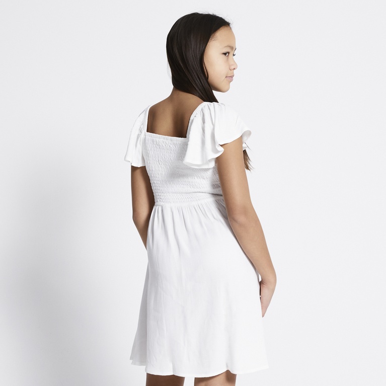 Smock frill dress "Anne" White