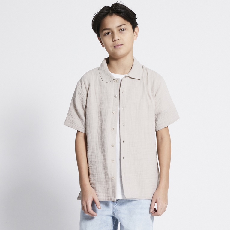 Short sleeve shirt "Joel" Beige