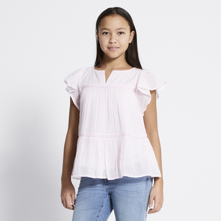 Frill blouse "Ylva" Soft Pink