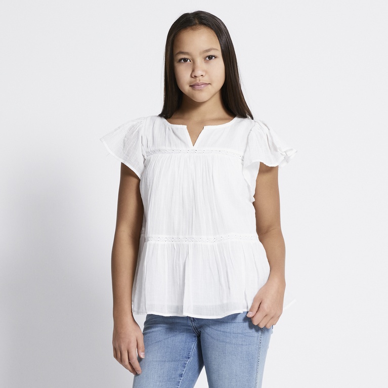 Frill blouse "Ylva" White