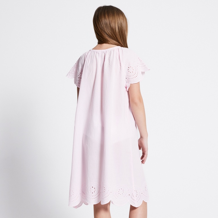 Broderie dress "Isolde" Soft Pink