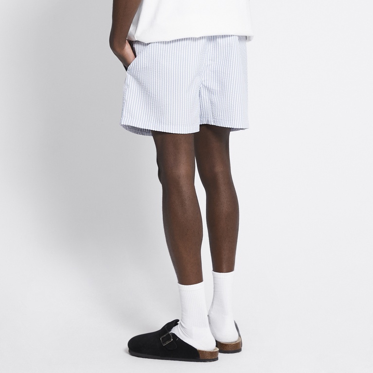 Swim shorts "Loa Seersucker" Light blue