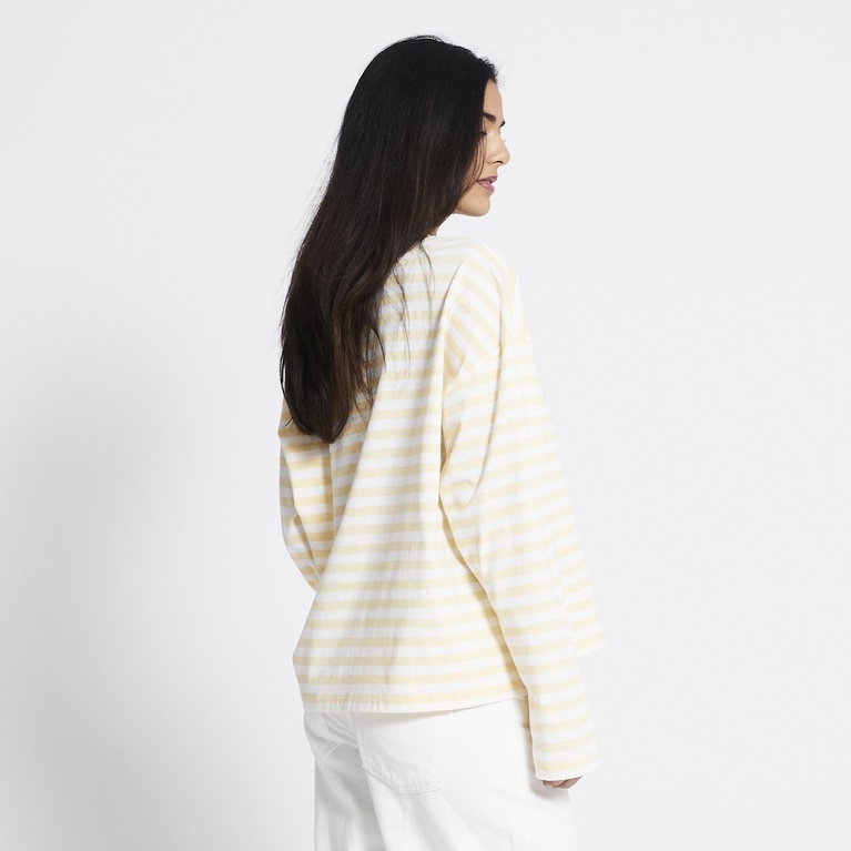 Striped longsleeve-tee "Ammie" Yellow