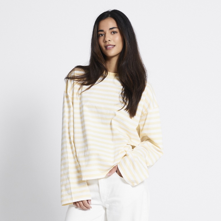 Striped longsleeve-tee "Ammie" Yellow