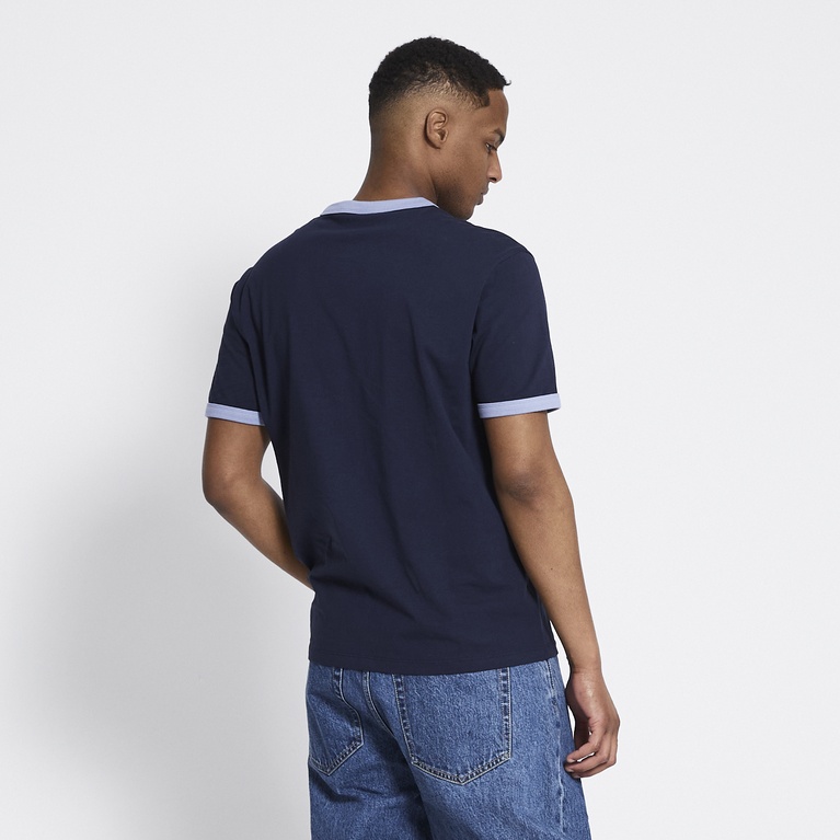 Ringer tee "Noel" Navy