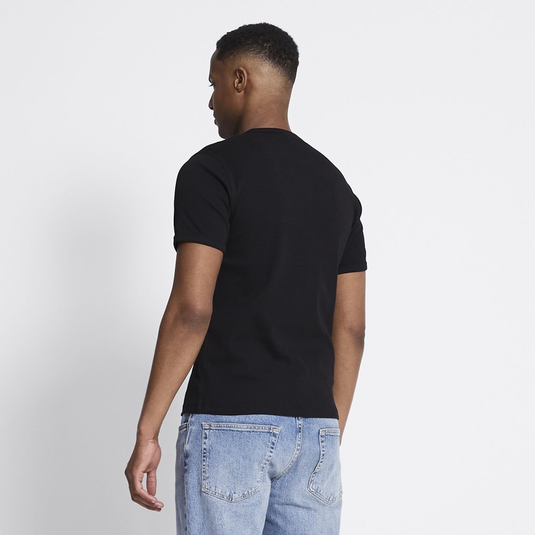 Rib knit tee "Vincent" Black