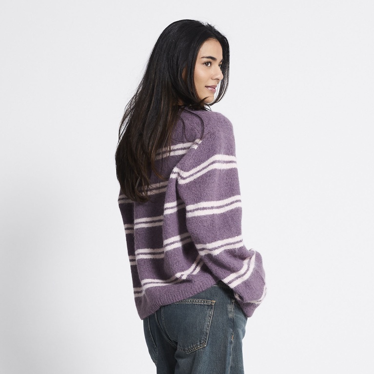 Crew-neck knit sweater "Elena" Stripe 2