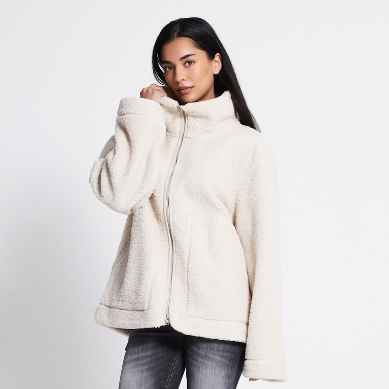 Pile jacket "Aline" Off white