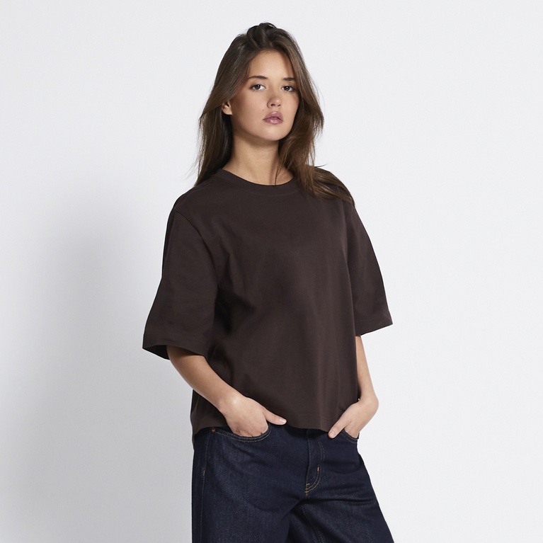 Boxy tee Brown