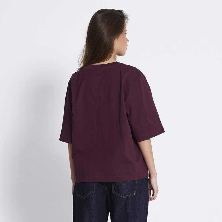 Boxy tee Plum