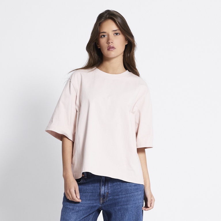Boxy tee powder pink