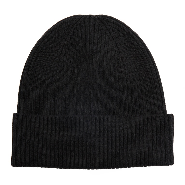 Rib-knit beanie "Arel" Black