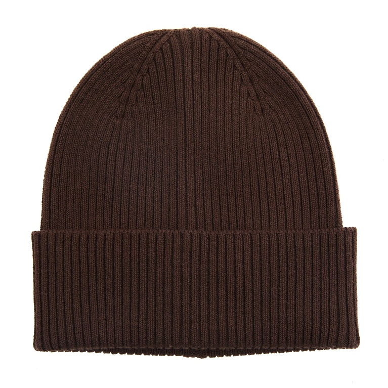 Rib-knit beanie "Arel" Brown
