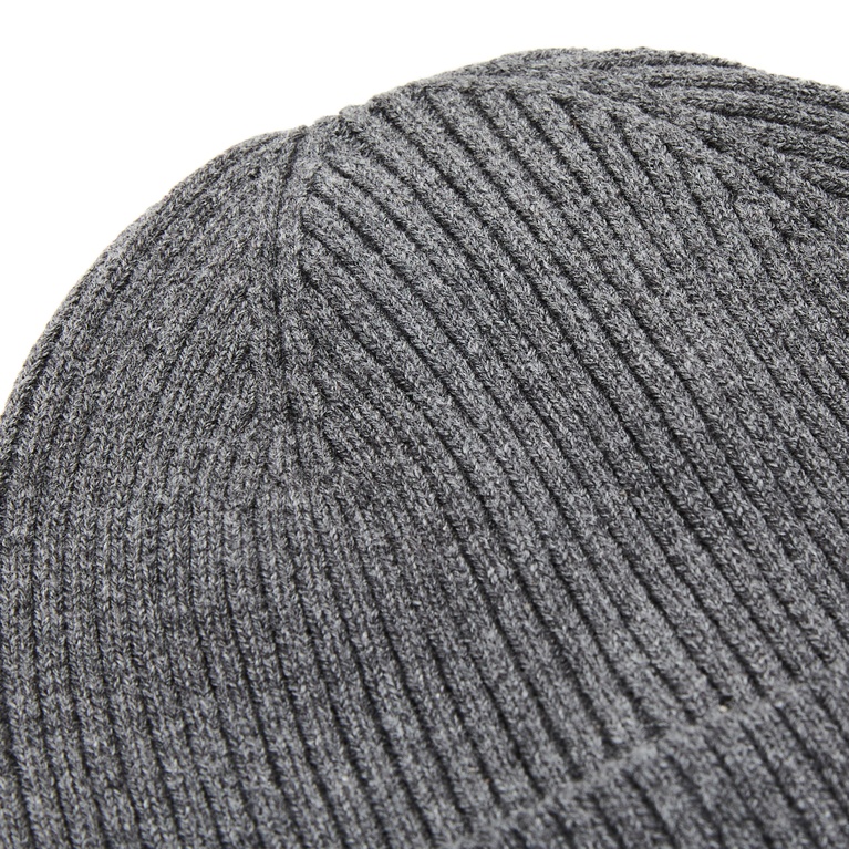 Rib-knit beanie "Arel" Dk Grey melange
