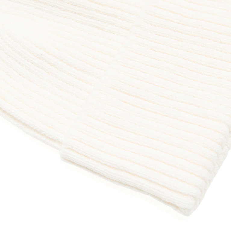 Rib-knit beanie "Arel" Off white