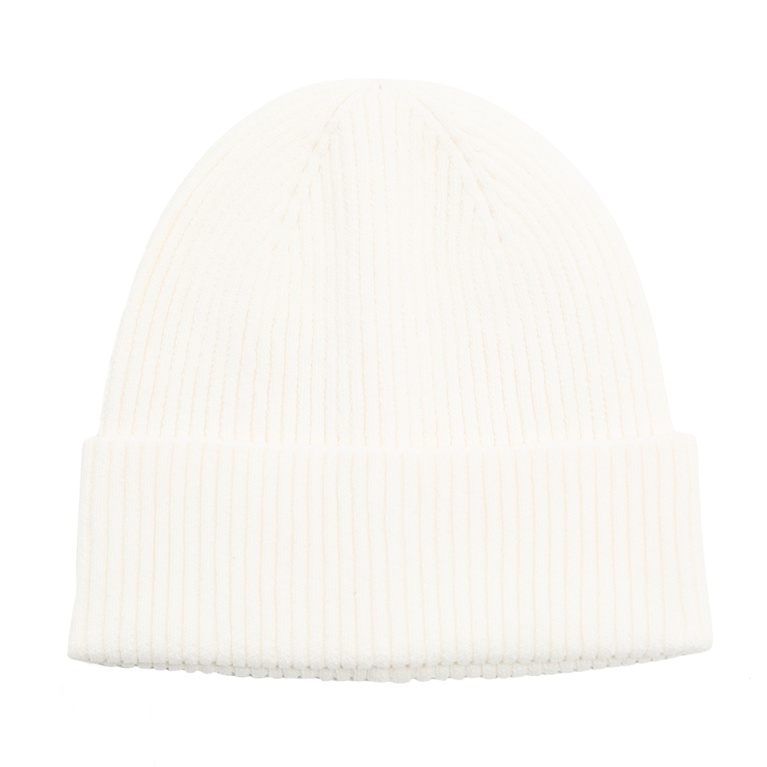 Rib-knit beanie "Arel" Off white