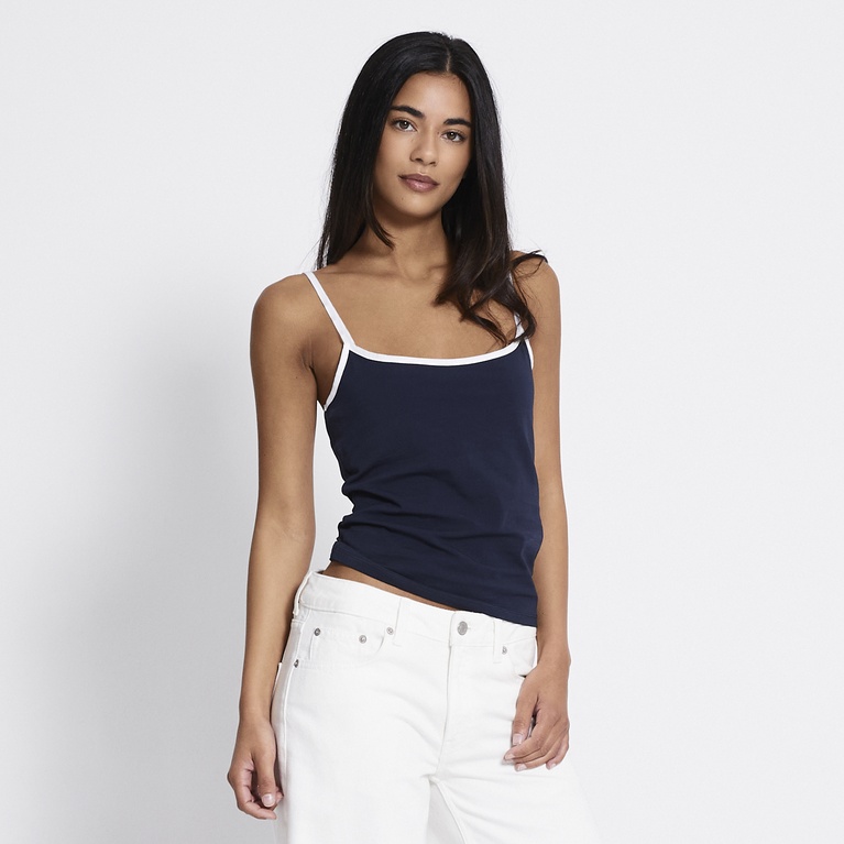 Contrast singlet "Olena" Dark Blue