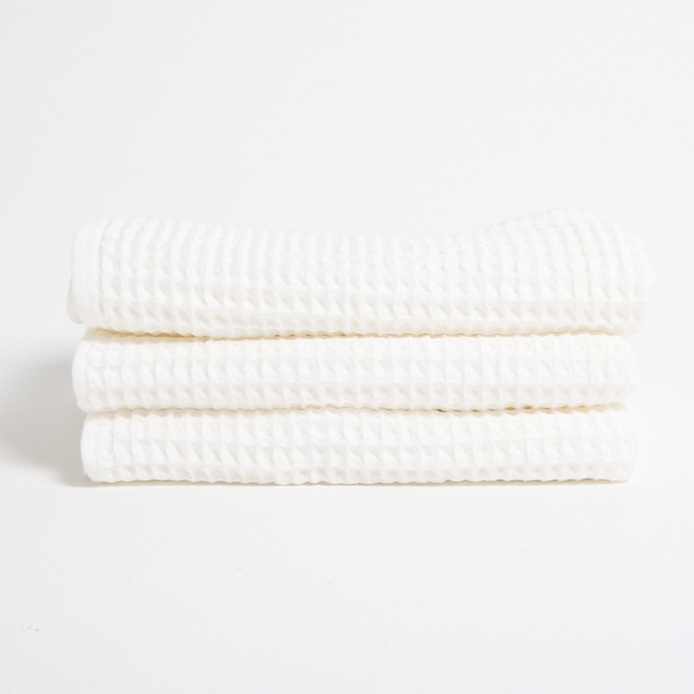 Waffle towel 50X70 White 2