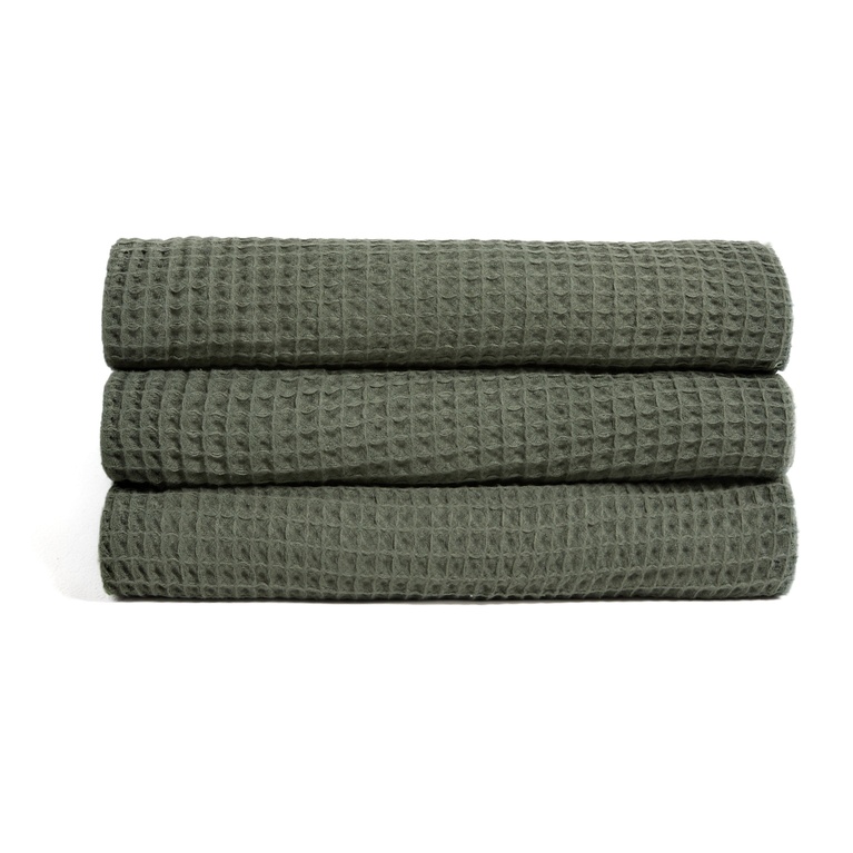 Waffle towel 70x140 Dark Green