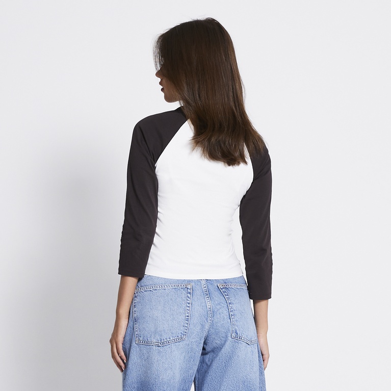 Baseball 3/4 sleeve top "Storm" Brown