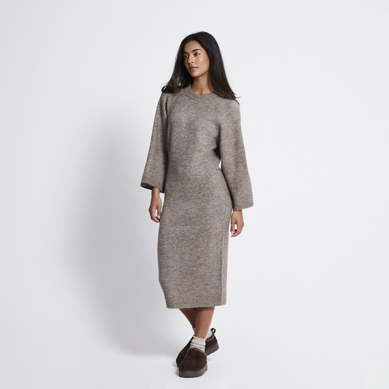 Midi knit dress "Dawn" Beige