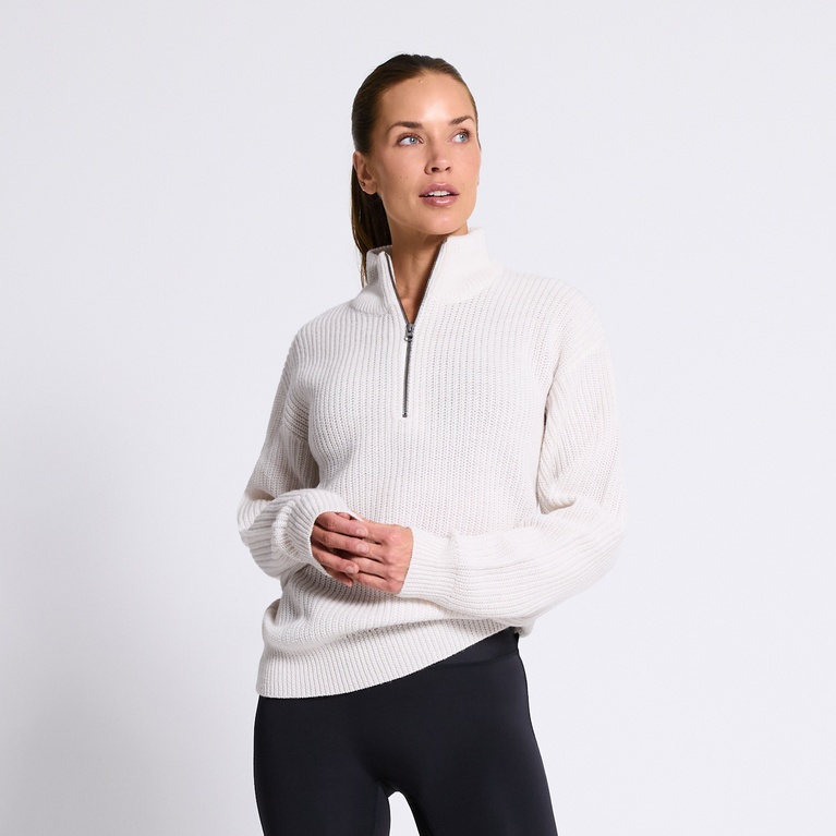 PiteÕ Collar /M Sweater Sweater Soft White