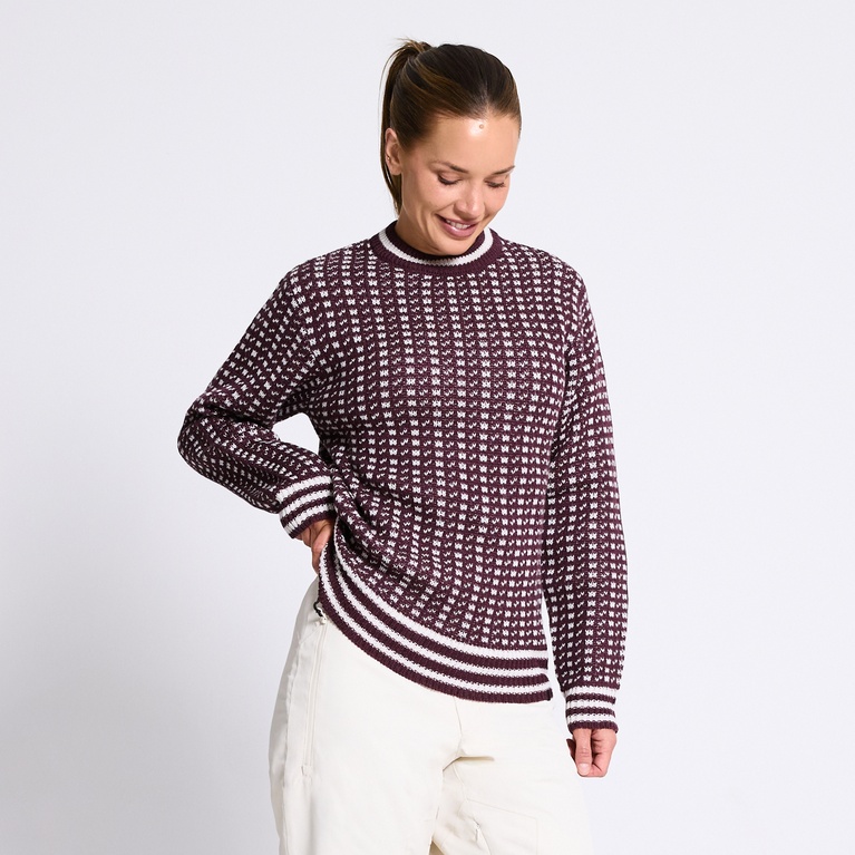 Trysil Wool Sweater Sweater Aubergine