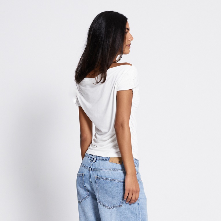 Off-shoulder top "Franca" Off white