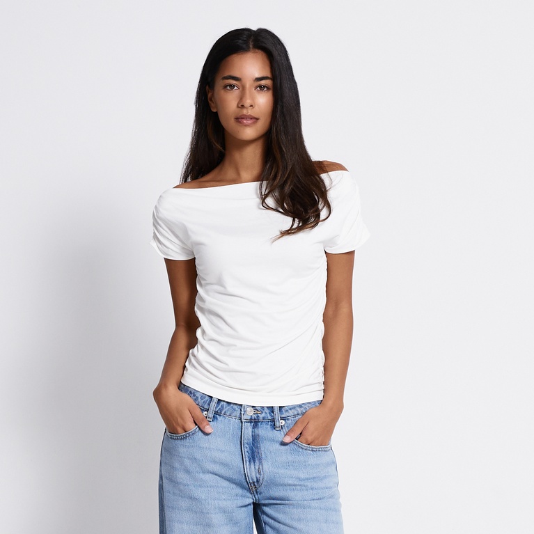 Off-shoulder top "Franca" Off white