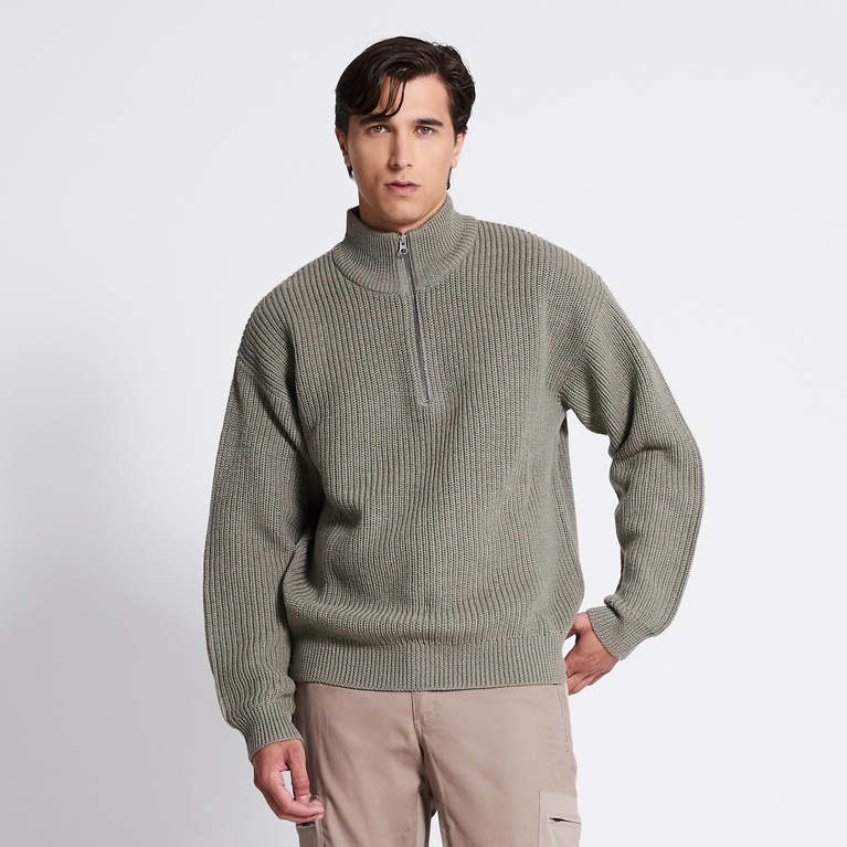 PiteÕ Collar /M Sweater Sweater Calm Army