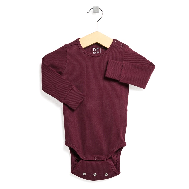 Bodysuit "Daily body ribbed" Burgundy