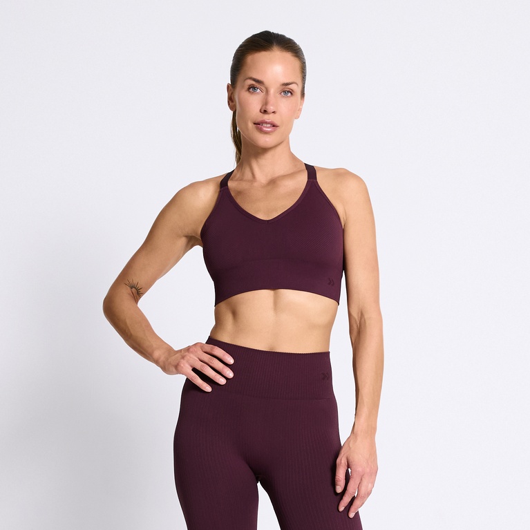 Sports bra "Active Bra" Aubergine