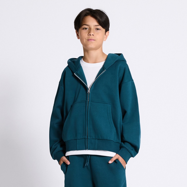 Heavy hoodie "Block" Teal