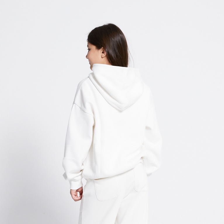 Heavy hoodie "Hilma star" Off white