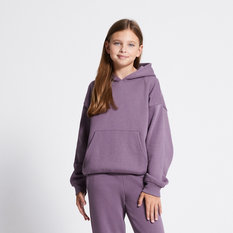 Heavy hoodie "Hilma star" Purple