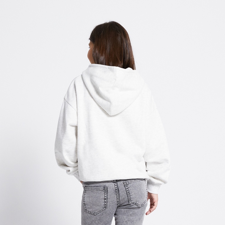 Heavy hoodie "Hilma star" Grey Melange