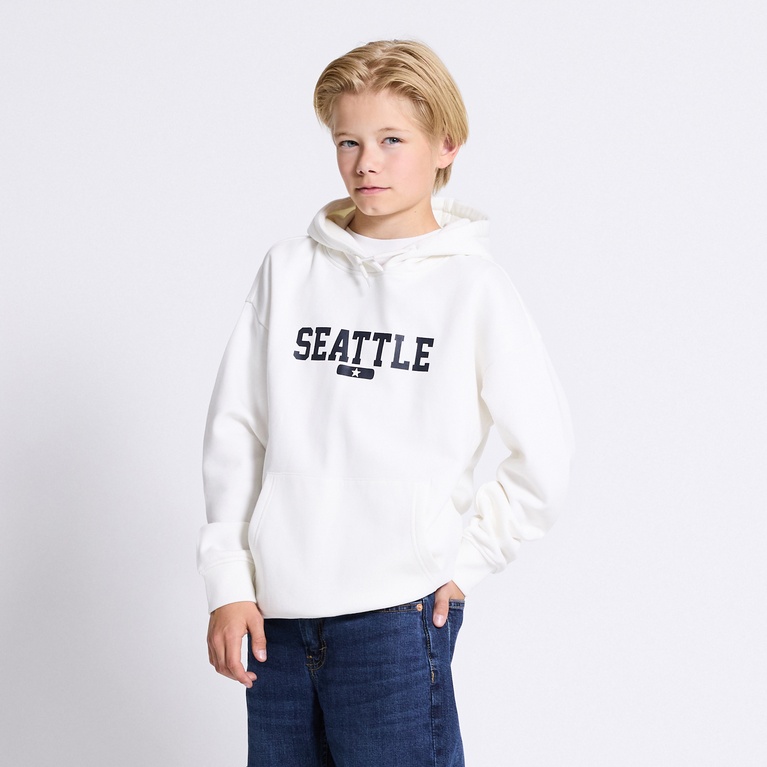 Printed hoodie "Jordon" Offwhite 4