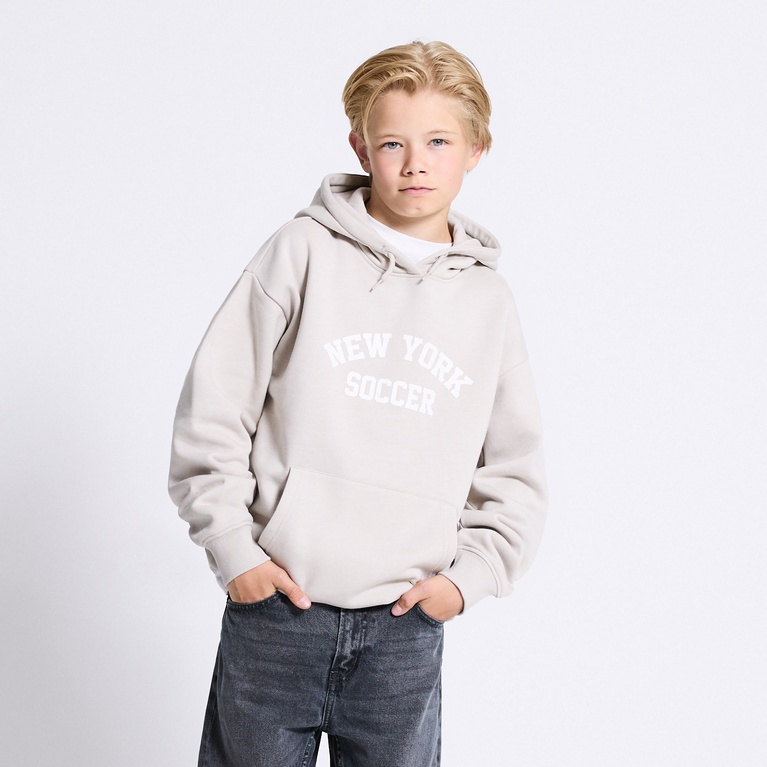 Printed hoodie "Jordon" Beige 4
