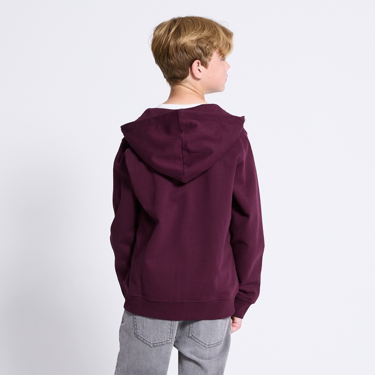 Zip hoodie "Tom star" Light Burgundy