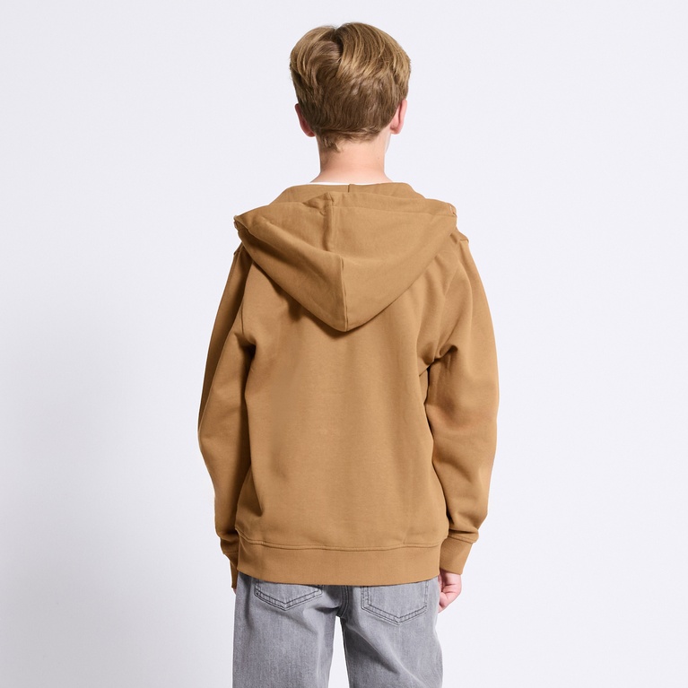 Zip hoodie "Tom star" Toffee