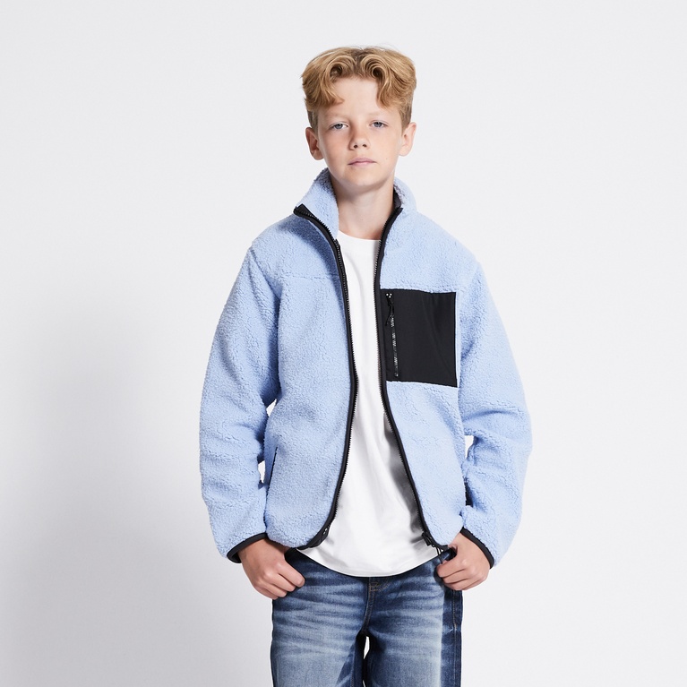 Pile jacket "Edor Star" Ocean Blue