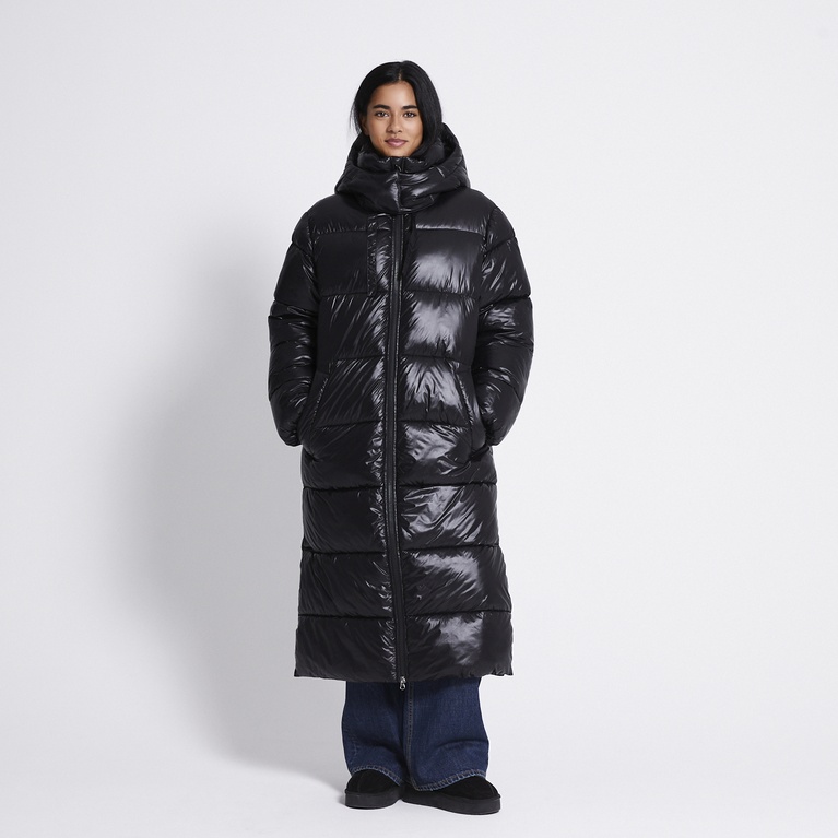 Long puffer jacket "Freja" Black 2