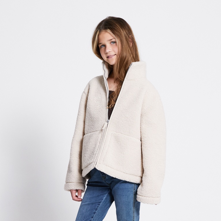 Pile jacket "Maxime star" White 2