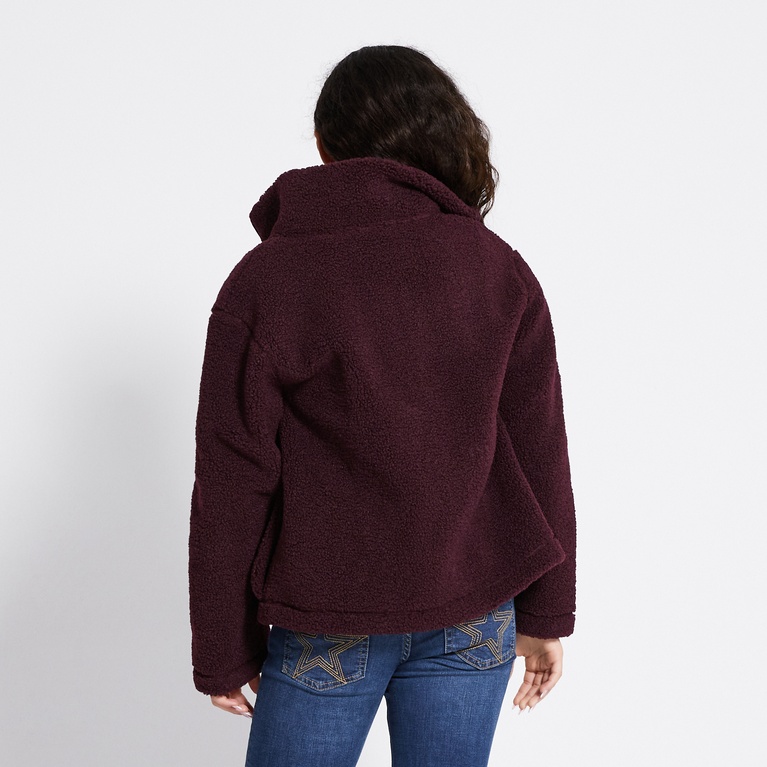 Pile jacket "Maxime star" Light Burgundy