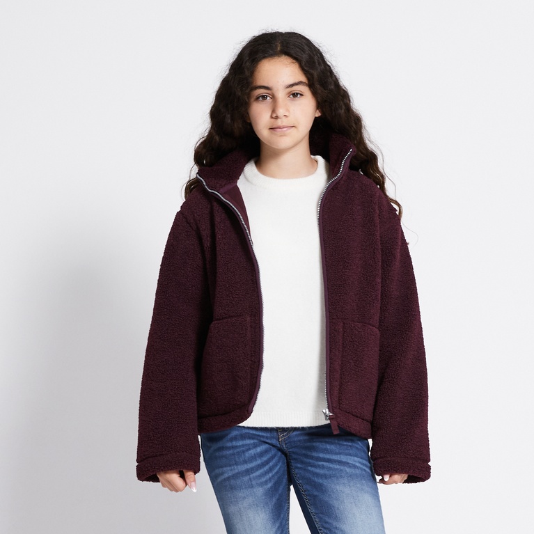 Pile jacket "Maxime star" Light Burgundy