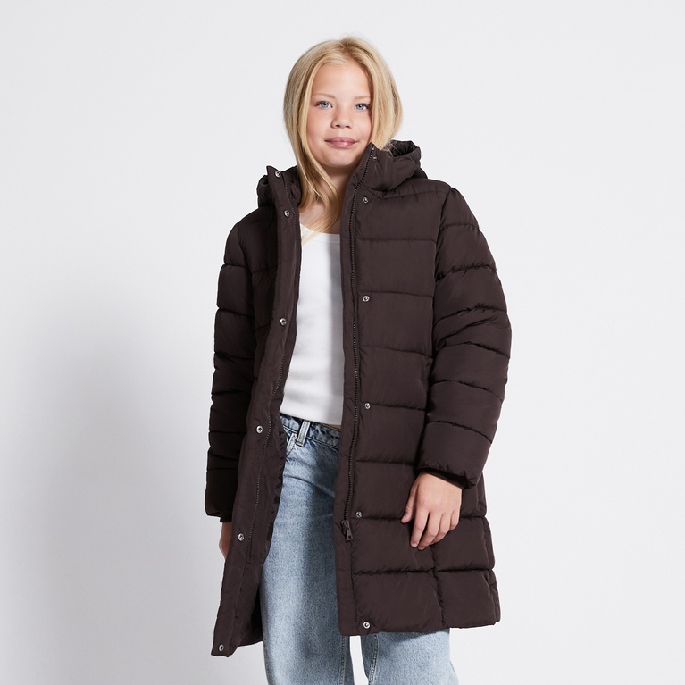 Long puffer jacket "Penny Star" Brown