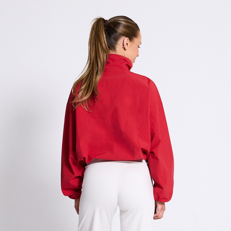 High neck sporty jacket "Windy" Red