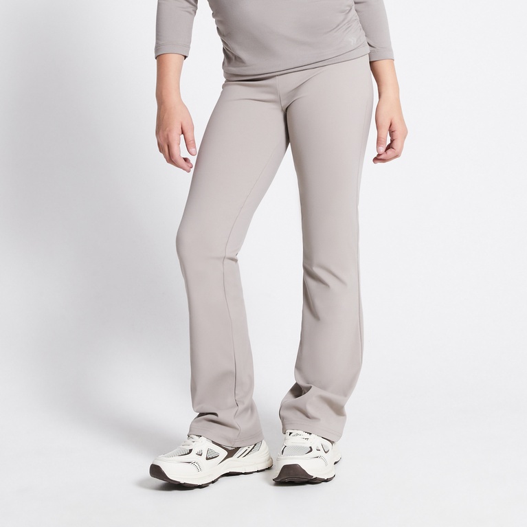Flared training tights "Bounce" Beige